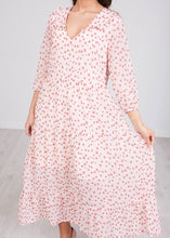 Load image into Gallery viewer, Cherie Blush Polka Dot Midi Dress - The Walk in Wardrobe