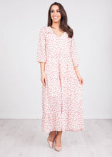 Load image into Gallery viewer, Cherie Blush Polka Dot Midi Dress - The Walk in Wardrobe