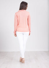 Load image into Gallery viewer, Cherie Blush Shimmer Cardigan - The Walk in Wardrobe
