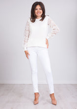 Load image into Gallery viewer, Cherie Cream Lace Back Top - The Walk in Wardrobe