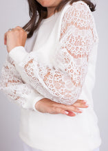 Load image into Gallery viewer, Cherie Cream Lace Back Top - The Walk in Wardrobe