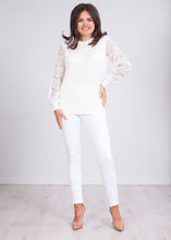 Load image into Gallery viewer, Cherie Cream Lace Back Top - The Walk in Wardrobe