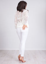 Load image into Gallery viewer, Cherie Cream Lace Back Top - The Walk in Wardrobe