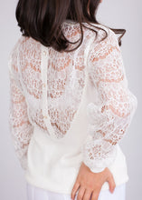 Load image into Gallery viewer, Cherie Cream Lace Back Top - The Walk in Wardrobe
