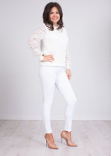 Load image into Gallery viewer, Cherie Cream Lace Back Top - The Walk in Wardrobe