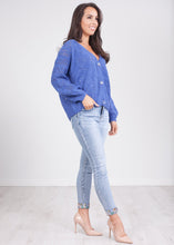 Load image into Gallery viewer, Cherie Dark Blue Cardigan - The Walk in Wardrobe