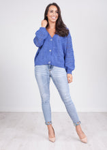 Load image into Gallery viewer, Cherie Dark Blue Cardigan - The Walk in Wardrobe
