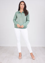 Load image into Gallery viewer, Cherie Green Shimmer Top - The Walk in Wardrobe