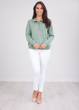 Load image into Gallery viewer, Cherie Green Shimmer Top - The Walk in Wardrobe