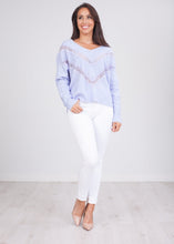 Load image into Gallery viewer, Cherie Lavender Lace Knit - The Walk in Wardrobe