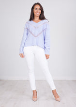 Load image into Gallery viewer, Cherie Lavender Lace Knit - The Walk in Wardrobe