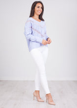 Load image into Gallery viewer, Cherie Lavender Lace Knit - The Walk in Wardrobe