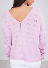 Load image into Gallery viewer, Cherie Lilac Button Back Top - The Walk in Wardrobe