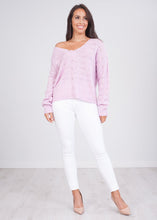 Load image into Gallery viewer, Cherie Lilac Button Back Top - The Walk in Wardrobe