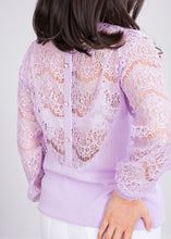 Load image into Gallery viewer, Cherie Lilac Lace Back Top - The Walk in Wardrobe