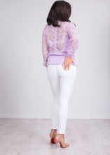 Load image into Gallery viewer, Cherie Lilac Lace Back Top - The Walk in Wardrobe