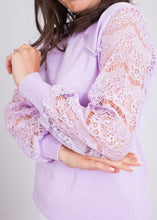 Load image into Gallery viewer, Cherie Lilac Lace Back Top - The Walk in Wardrobe