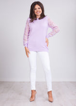 Load image into Gallery viewer, Cherie Lilac Lace Back Top - The Walk in Wardrobe