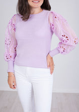 Load image into Gallery viewer, Cherie Lilac Puff Sleeve Top - The Walk in Wardrobe