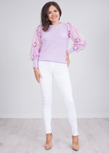 Load image into Gallery viewer, Cherie Lilac Puff Sleeve Top - The Walk in Wardrobe