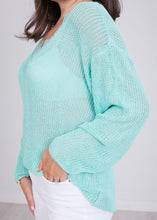Load image into Gallery viewer, Cherie Mint Lace Top - The Walk in Wardrobe