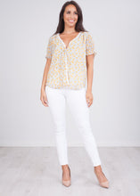 Load image into Gallery viewer, Cherie Mustard Print Top - The Walk in Wardrobe