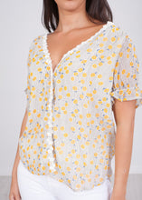 Load image into Gallery viewer, Cherie Mustard Print Top - The Walk in Wardrobe