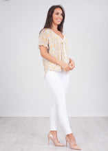 Load image into Gallery viewer, Cherie Mustard Print Top - The Walk in Wardrobe