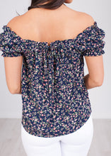 Load image into Gallery viewer, Cherie Navy Floral Top - The Walk in Wardrobe