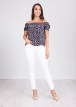 Load image into Gallery viewer, Cherie Navy Floral Top - The Walk in Wardrobe