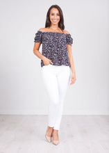 Load image into Gallery viewer, Cherie Navy Floral Top - The Walk in Wardrobe