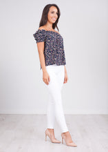 Load image into Gallery viewer, Cherie Navy Floral Top - The Walk in Wardrobe