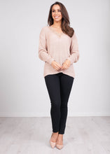 Load image into Gallery viewer, Cherie Neutral Fine Knit Top - The Walk in Wardrobe