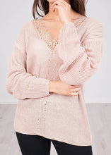 Load image into Gallery viewer, Cherie Neutral Fine Knit Top - The Walk in Wardrobe