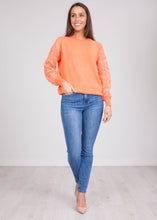 Load image into Gallery viewer, Cherie Orange Lace Back Top - The Walk in Wardrobe