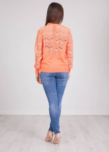 Load image into Gallery viewer, Cherie Orange Lace Back Top - The Walk in Wardrobe