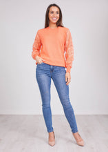 Load image into Gallery viewer, Cherie Orange Lace Back Top - The Walk in Wardrobe