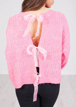 Load image into Gallery viewer, Cherie Pink Bow Knit - The Walk in Wardrobe