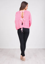 Load image into Gallery viewer, Cherie Pink Bow Knit - The Walk in Wardrobe