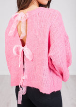 Load image into Gallery viewer, Cherie Pink Bow Knit - The Walk in Wardrobe