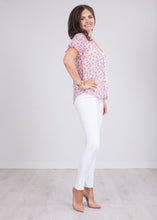 Load image into Gallery viewer, Cherie Red &amp; Blue Top - The Walk in Wardrobe