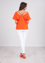 Load image into Gallery viewer, Cherie Red Criss Cross Top - The Walk in Wardrobe