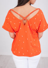 Load image into Gallery viewer, Cherie Red Criss Cross Top - The Walk in Wardrobe