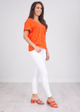 Load image into Gallery viewer, Cherie Red Criss Cross Top - The Walk in Wardrobe