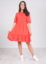 Load image into Gallery viewer, Cherie Red Printed Dress - The Walk in Wardrobe