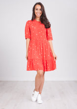 Load image into Gallery viewer, Cherie Red Printed Dress - The Walk in Wardrobe