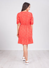 Load image into Gallery viewer, Cherie Red Printed Dress - The Walk in Wardrobe