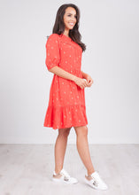 Load image into Gallery viewer, Cherie Red Printed Dress - The Walk in Wardrobe