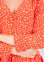 Load image into Gallery viewer, Cherie Red &amp; White Printed Dress - The Walk in Wardrobe