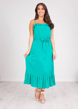 Load image into Gallery viewer, Cherie Teal Midi Dress - The Walk in Wardrobe